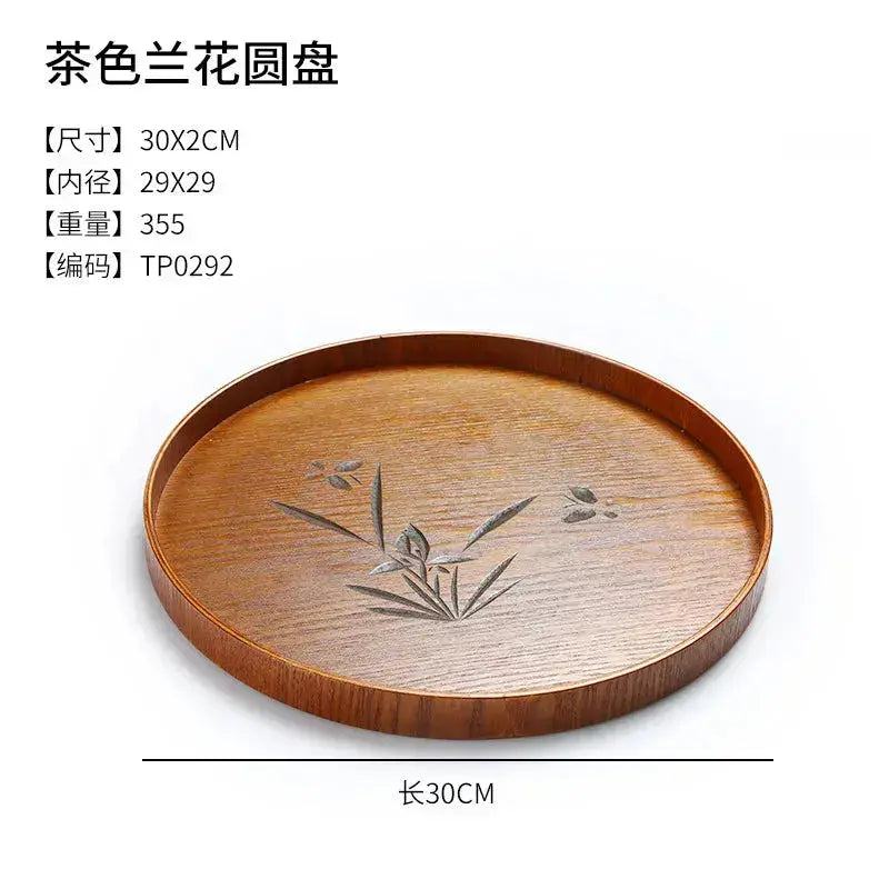 Japanese Wooden Tray Tea Tray Portable Decorative Miscellaneous Storage Tea Set Kitchen Storage Restaurant Service Tray colegio culinario de morelia