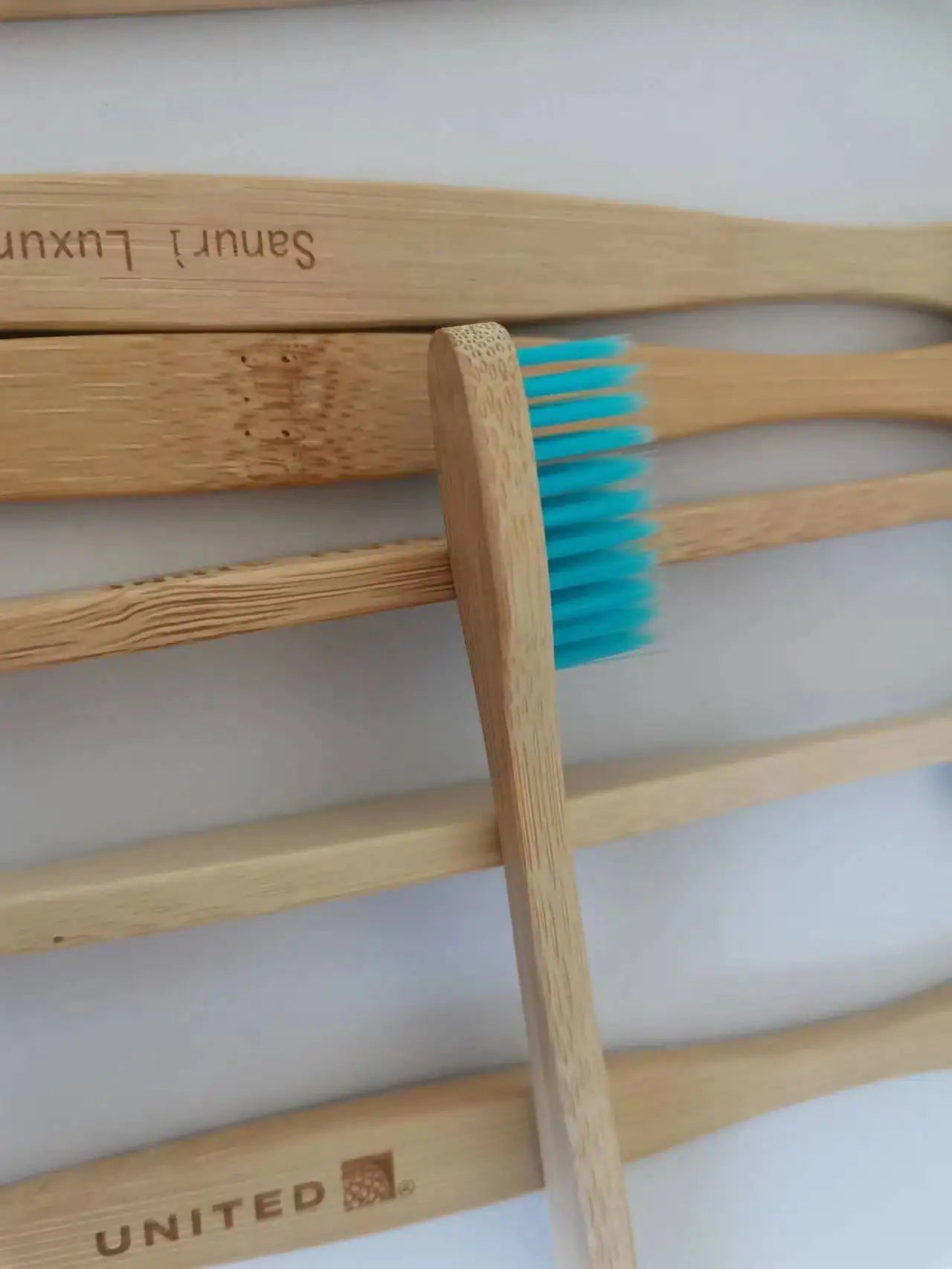 100 Pcs Biodegradable Eco-Friendly Natural Bamboo Charcoal Toothbrushes Soft Bristle Travel Wooden Manual Toothbrush Laser LOGO Chef's Market