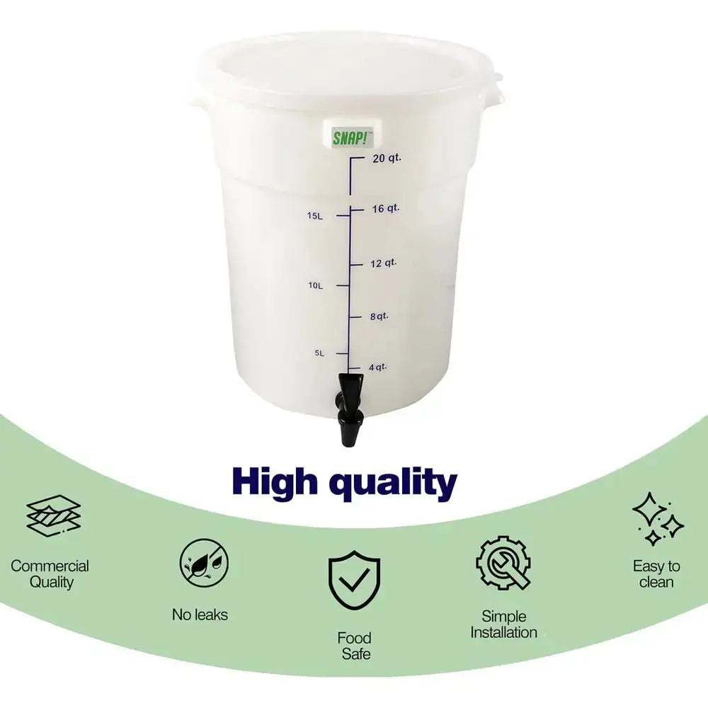 5-Gallon Commercial Cold Brew Coffee System - White colegio culinario de morelia