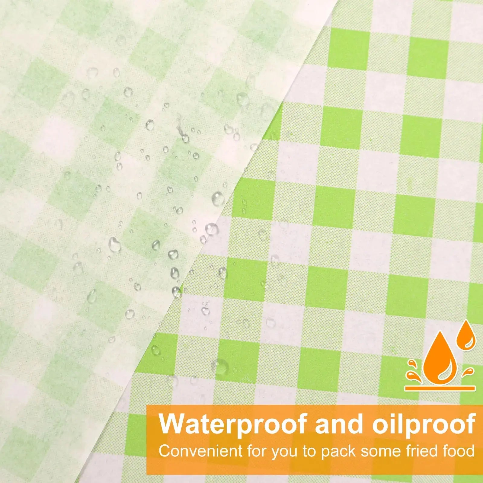 400Pcs Greaseproof Paper Liners Sandwich Wrapping Paper 4 Colors Wax Paper Sheets for BBQ Picnic Festival Party Fast Food colegio culinario de morelia