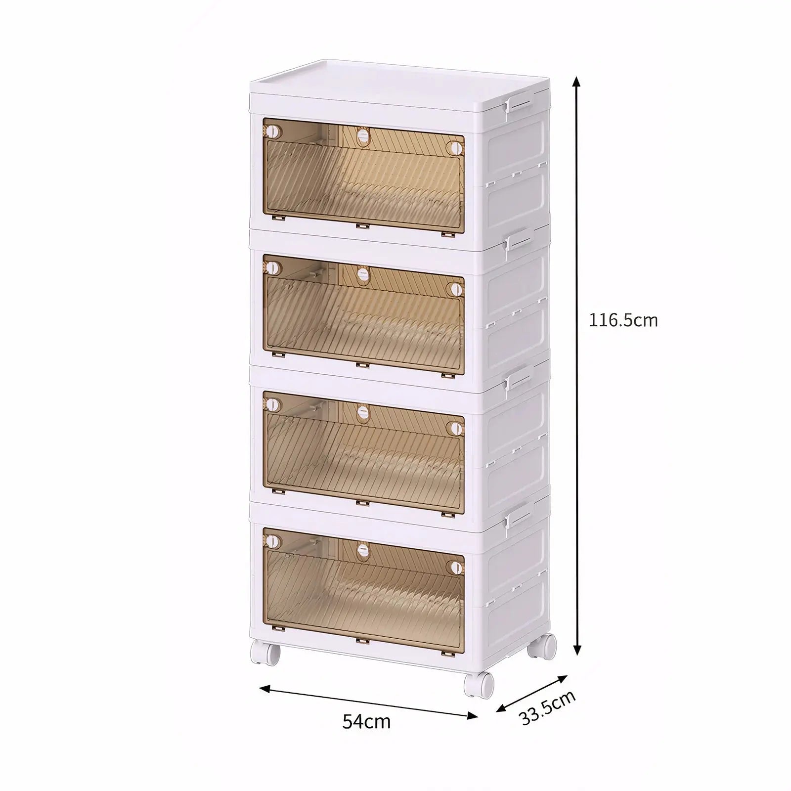 1/2/3/4/5 Layer Folding Storage Cabinet Storages Cabinet Waterproof Dustproof With Swivel Wheel Kitchen Bedroom Living Room colegio culinario de morelia