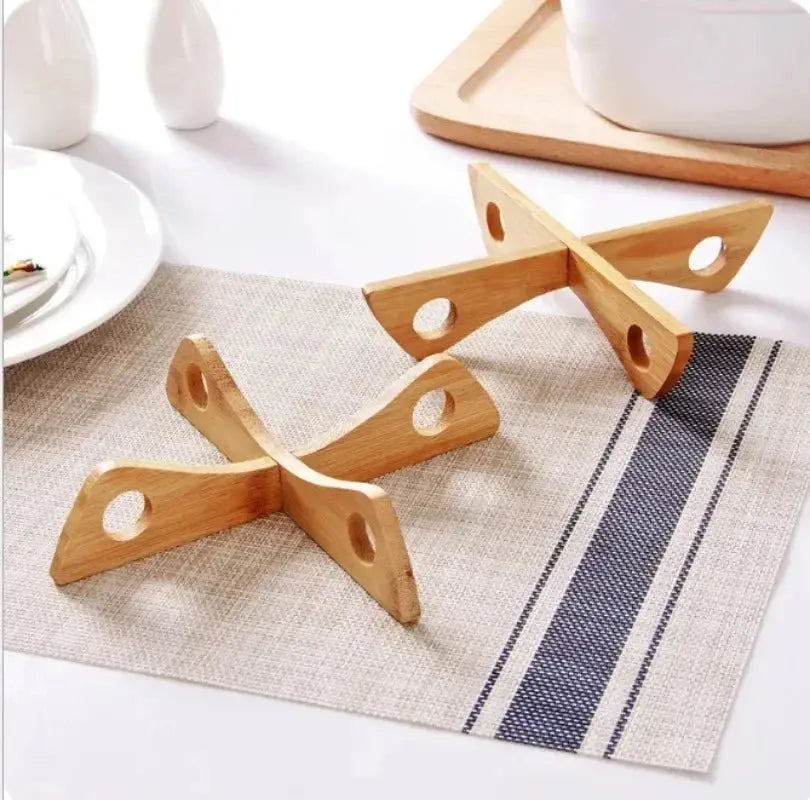 Bamboo Heat Resistant Pan Mats Removable Pot Mat Holder Kitchen Cooking Insulation Pad Bowl Cup Coasters colegio culinario de morelia