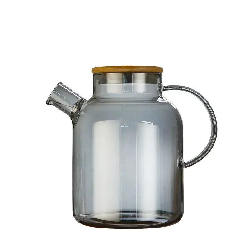 1L/1.8L Large Capacity Glass Teapot High Temperature Resistant Kettle for Steamed Juice Fruit & Iced Tea Home Kitchen Access colegio culinario de morelia