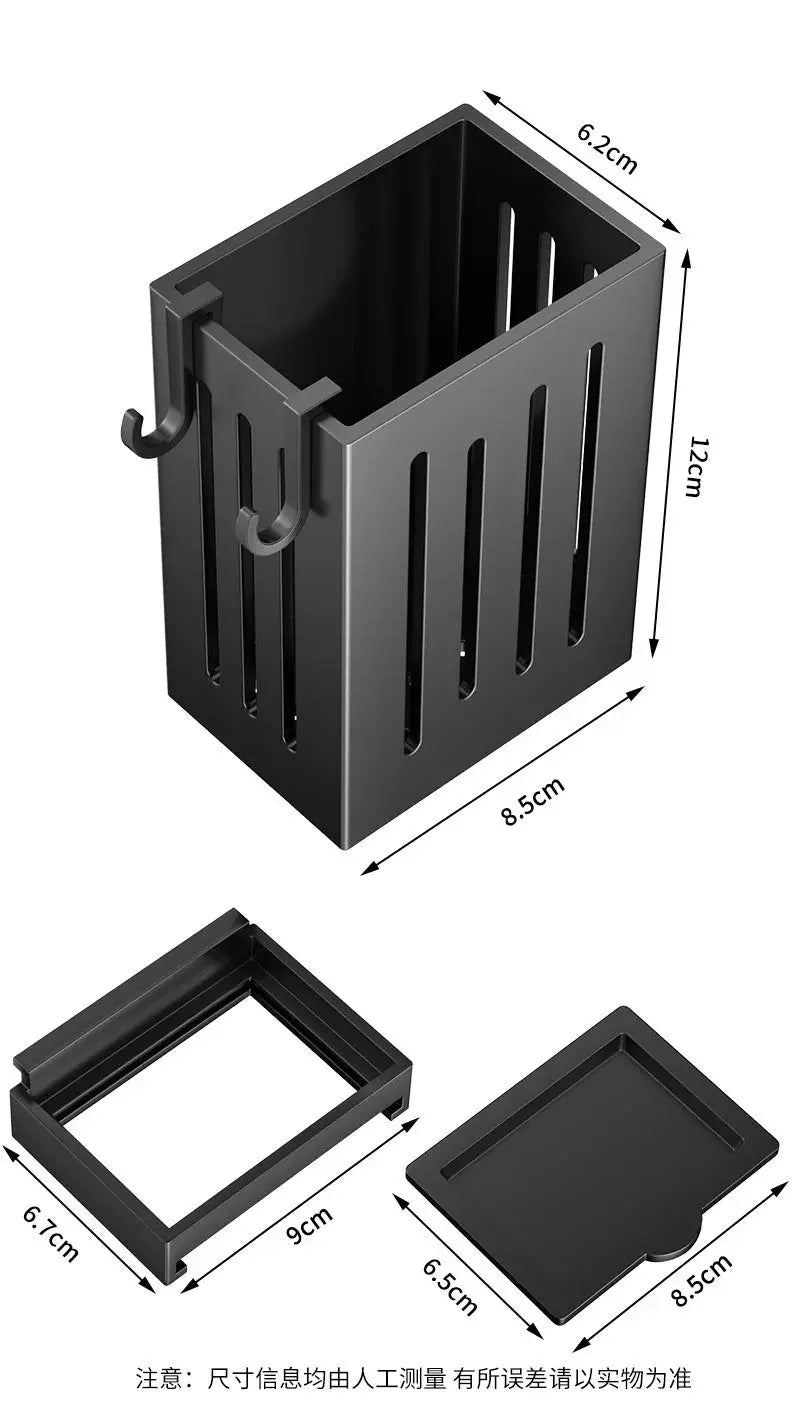 1pcs Kitchen Utensil Rack-Multifunctional Draining Chopstick Holder,Wall-Mounted or Freestanding Cutlery Storage Box, Plastic colegio culinario de morelia