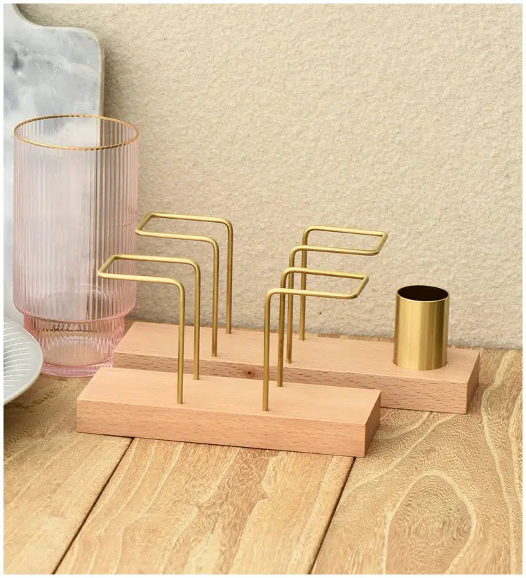 Desktop Organizer Tableware Supplies Wood Tissue Paper Holder Napkin Holder Brass Tissue Box StorageToothpick Box colegio culinario de morelia