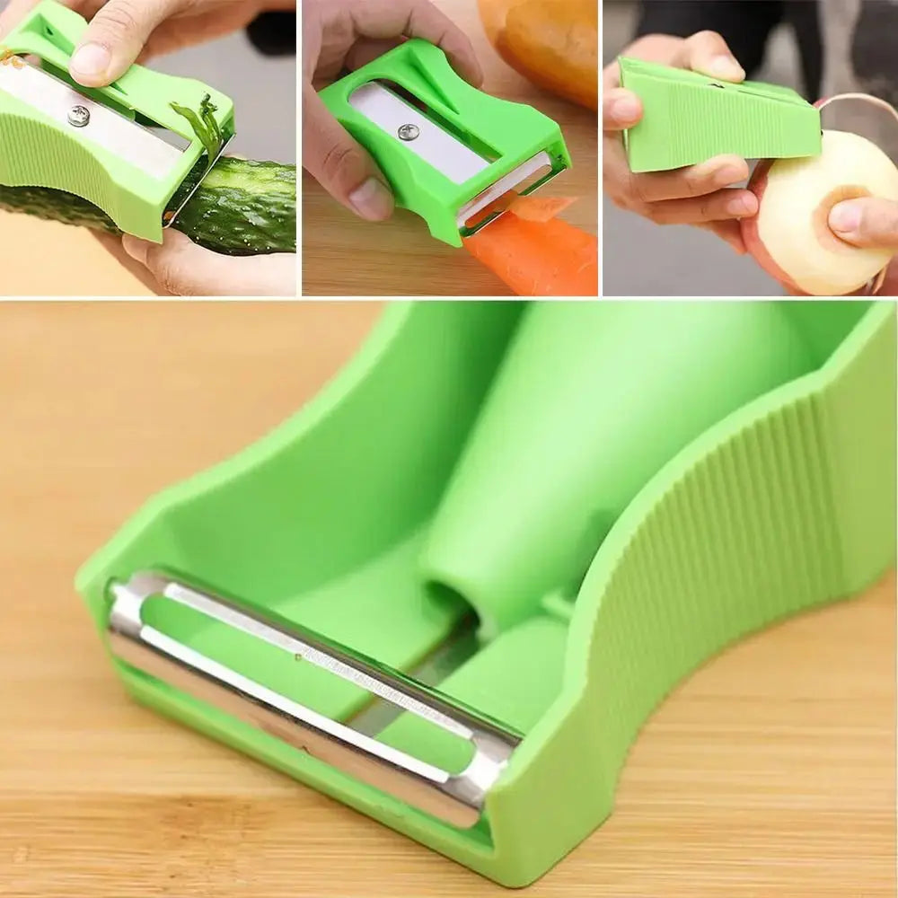 2PCS Sharpener Peeler Carrot Cucumber Thin Slicer Kitchen Tool Vegetable Fruit Curl Slicer Color Random colegio culinario de morelia