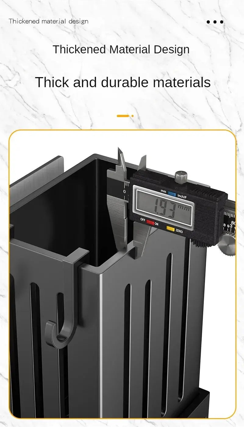 1pcs Kitchen Utensil Rack-Multifunctional Draining Chopstick Holder,Wall-Mounted or Freestanding Cutlery Storage Box, Plastic colegio culinario de morelia