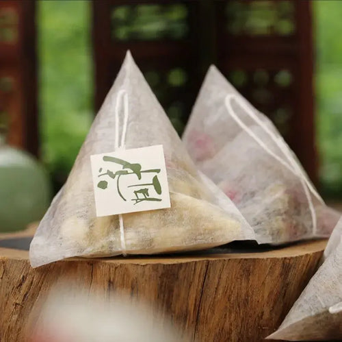 100pcs/lot PLA Biodegraded Corn Fiber Empty Disposable Tea Bag Filter The Length of the Line 17cm colegio culinario de morelia