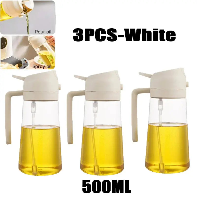 200/300/500ml Oil Spray Bottle BBQ Cooking Olive Oil Sprayer Plastic Baking Oil Spray Empty Bottle Vinegar Bottle Or  Oil brush colegio culinario de morelia