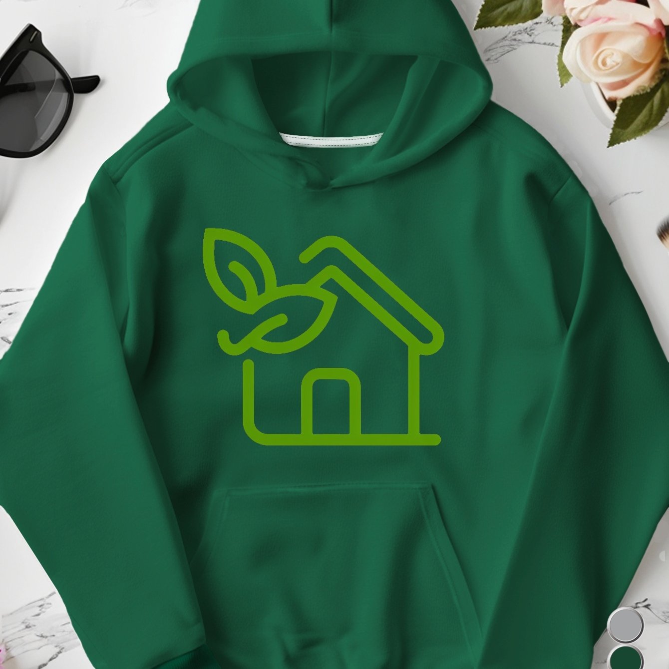 leaf eco friendly green house women's plus size hoodies Chef's Market