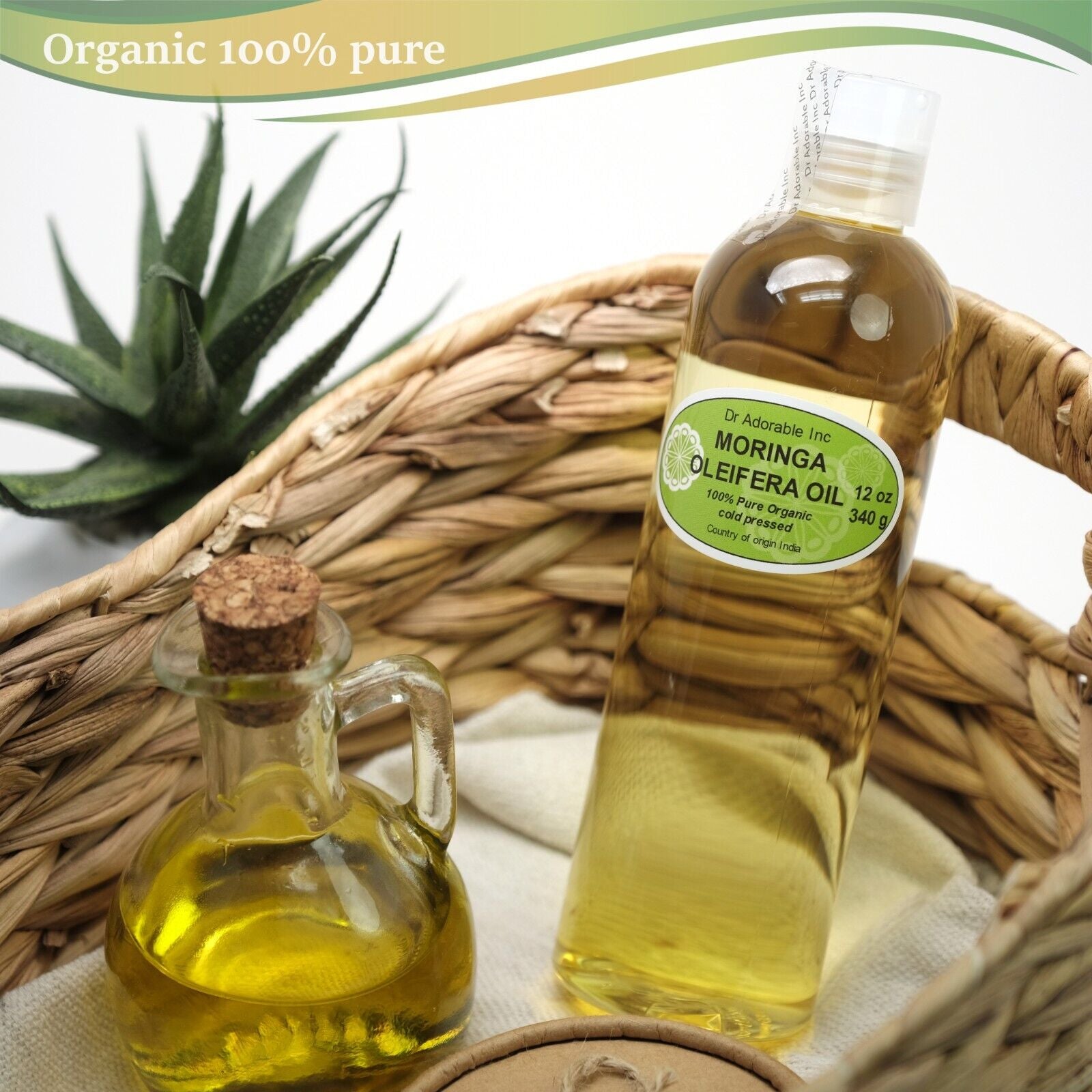 Organic Moringa Oleifera Oil 100% Pure Organic 2 Oz up to Gallon Free Shipping