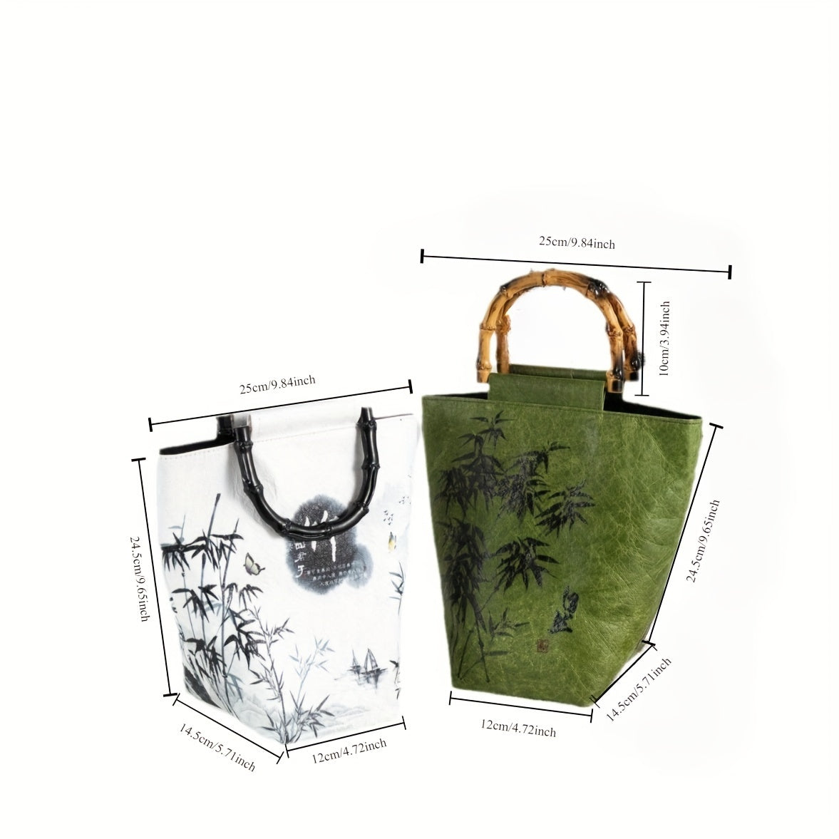 Elegant Bamboo-Handle Tote Bag: A Versatile and Stylish Accessory for Everyday Use Chef's Market