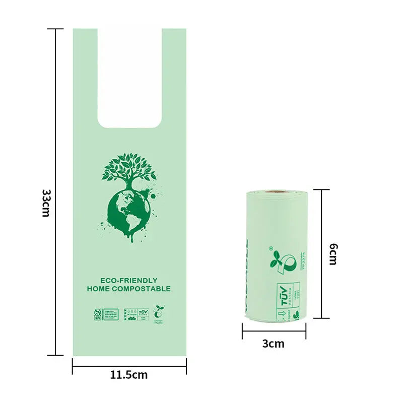 Corn Starch Compostable Pet Waste Bags Roll colegio culinario de morelia