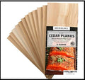 12 Pack Cedar Planks for Grilling Salmon and More - Sourced and Made in the USA