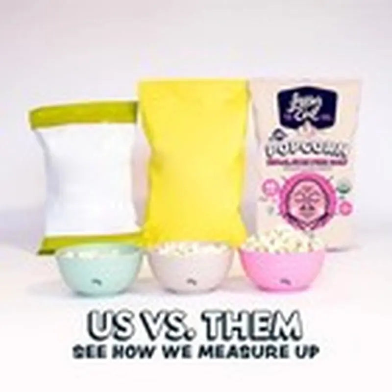 Himalayan Pink Salt Organic Popcorn 12 Pack 0.88 Ounce Bags Healthy Snack