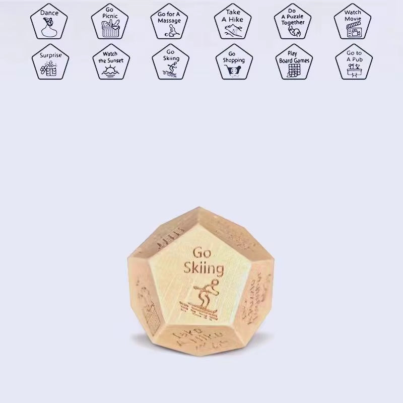 Dice for Her Him Couples Gift Ideas Food Decision Dice Games Christmas Birthday Valentines Day Gifts for Wife Husband