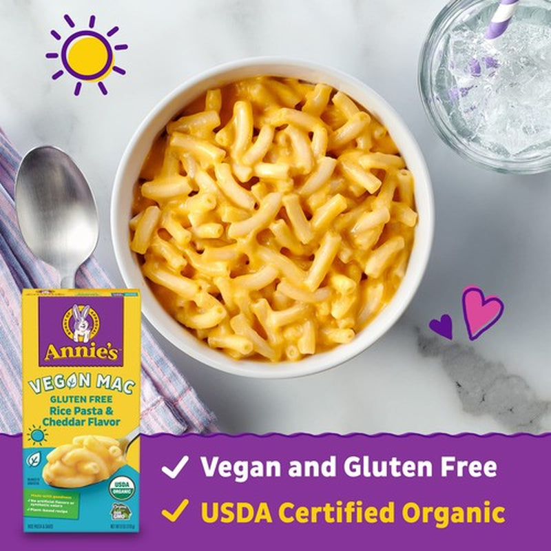 Annie'S Vegan Mac and Cheese Gluten Free Organic Rice Pasta 6 Ounce Pack of 12