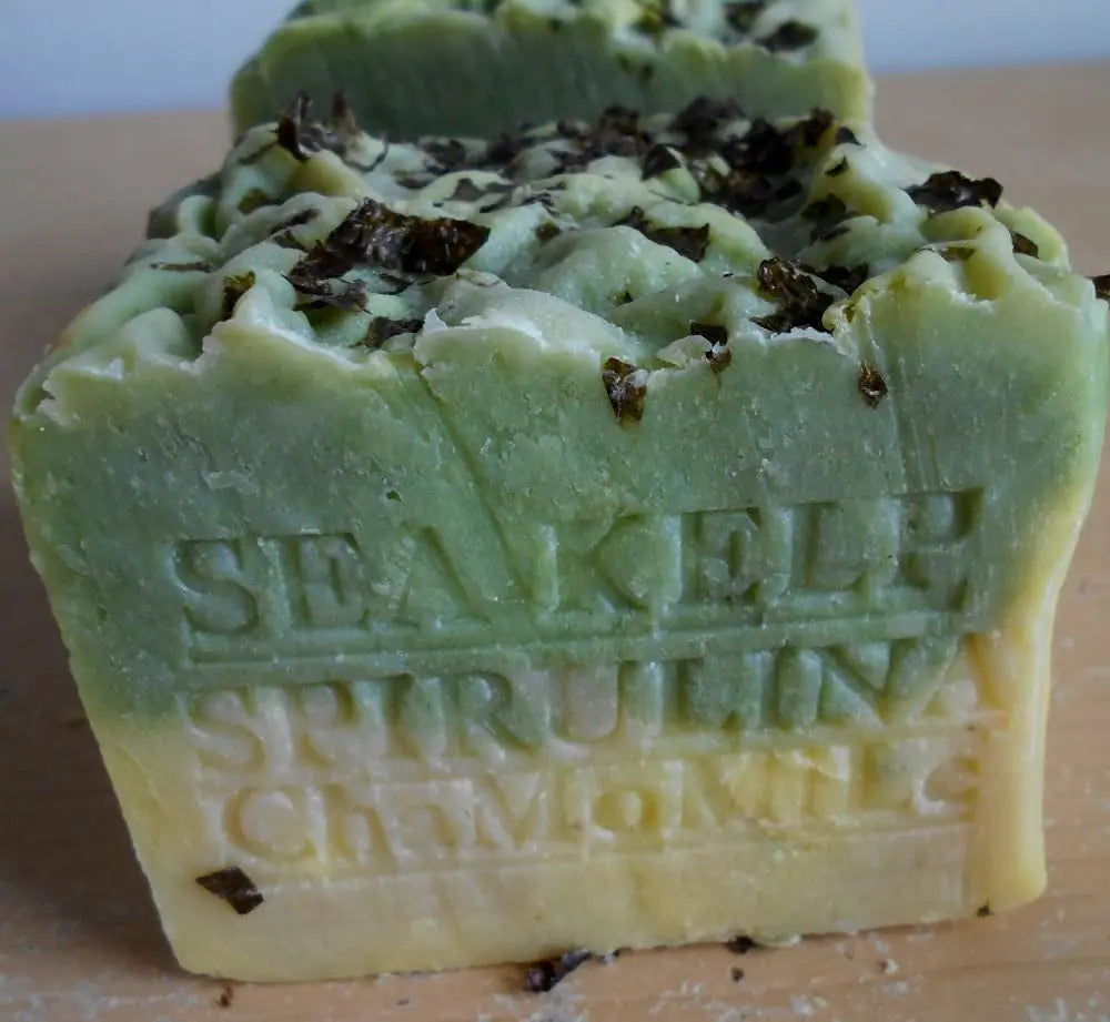 - Aged Sea Kelp Moss Organic Soap with Chamomile Herb 14 Oz.