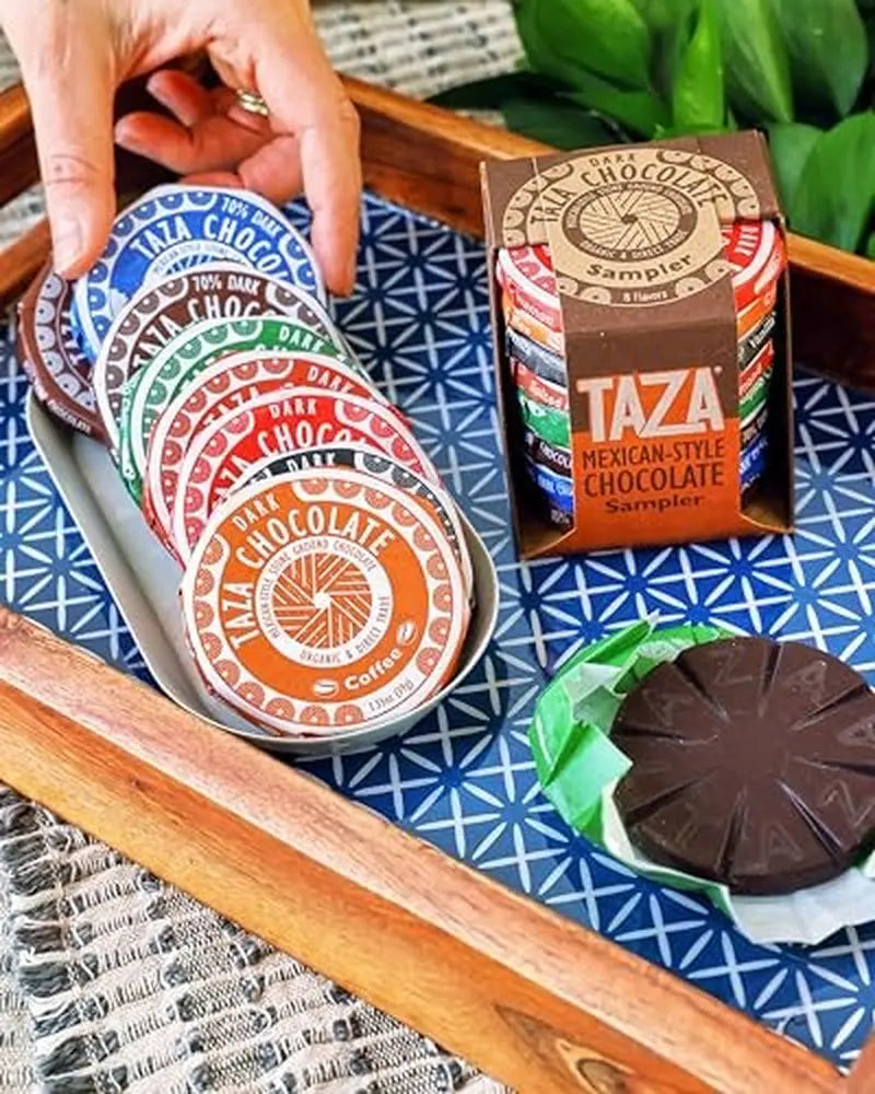 Taza Chocolate Organic Mexicano Disc Stone Ground, Variety Pack, 1.35 Ounce (8