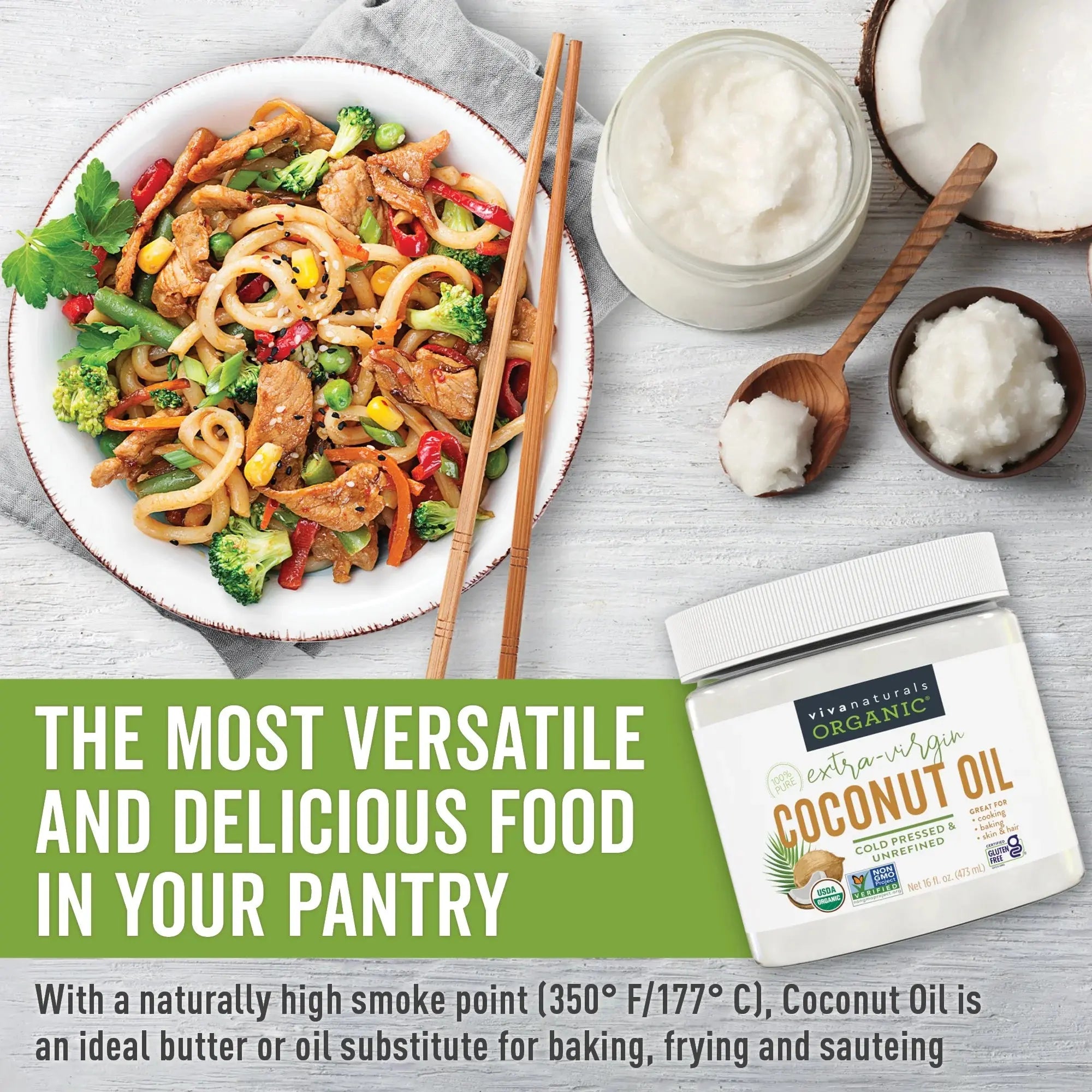 Organic Extra-Virgin Coconut Oil, 16 Fl Oz