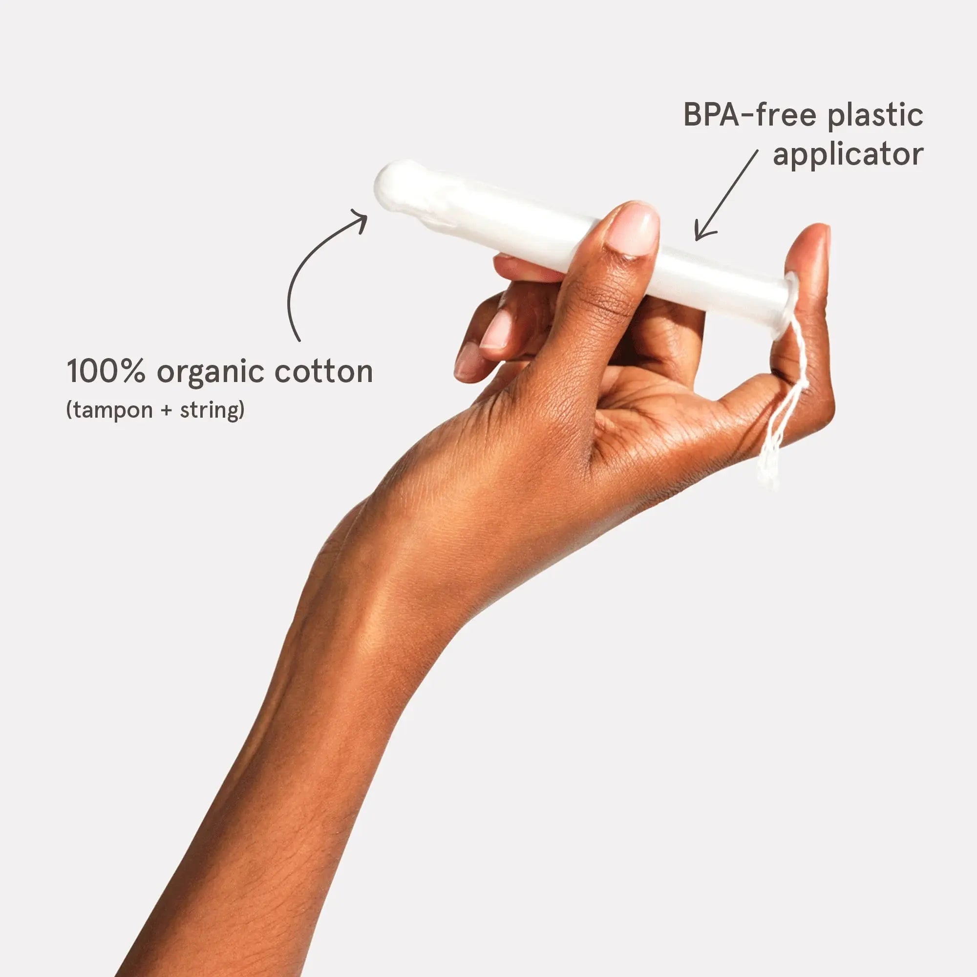 Regular Tampons, Organic Cotton, Compact Plastic Applicator, 20 Count