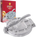 Estrella (7.5 Inch) Cast Iron Tortilla Press and Tostonera, Perfect for Mexican