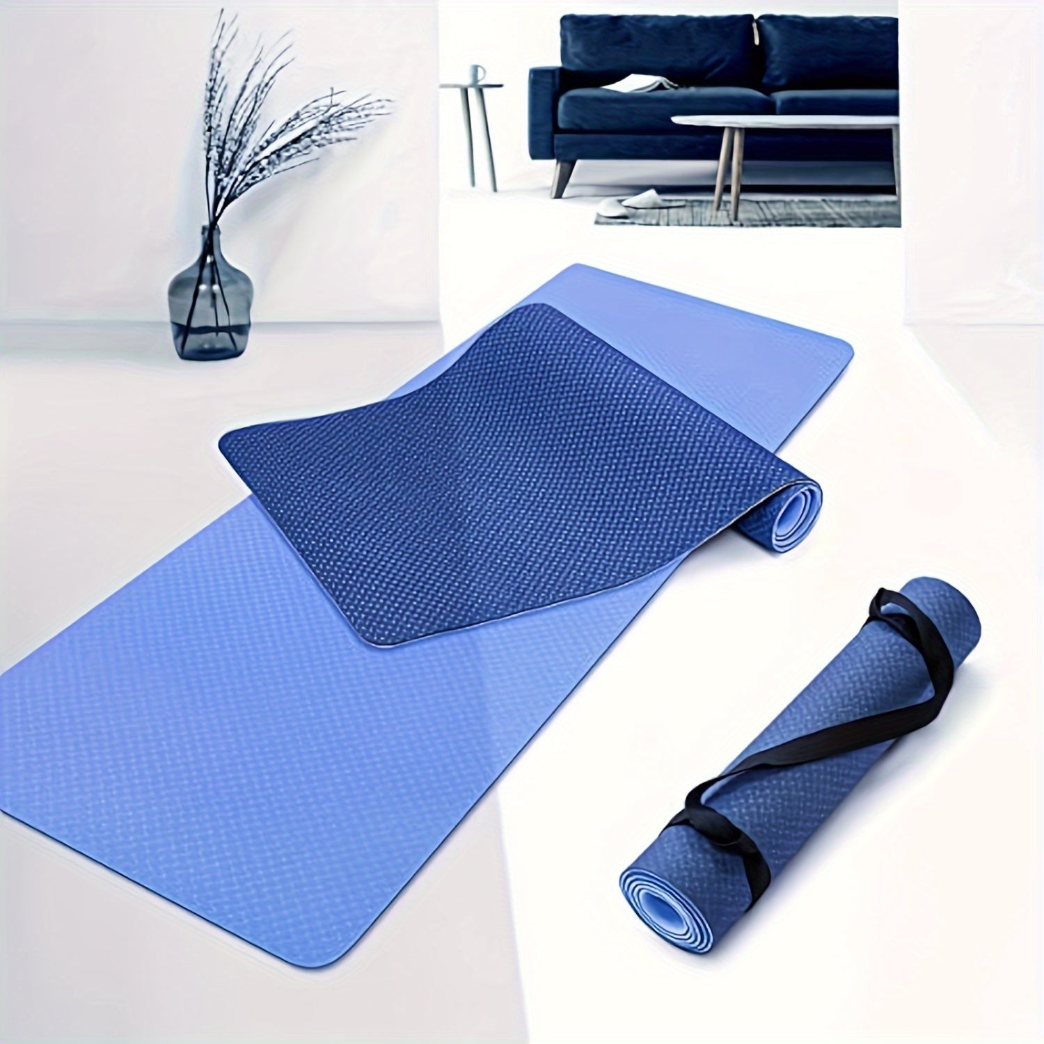 TPE Yoga Mat Non Slip Eco Friendly, Lasting Rebound Mat Bothside Non Slip Exercise Mat, Workout Mat Chef's Market