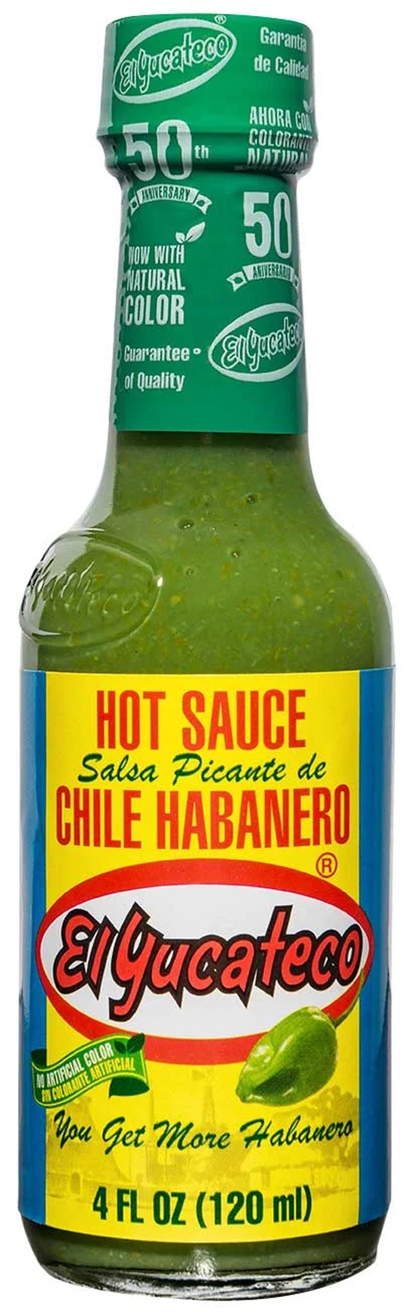 (12 Pack)  Green Habanero Hot Sauce, 4 Fl Oz