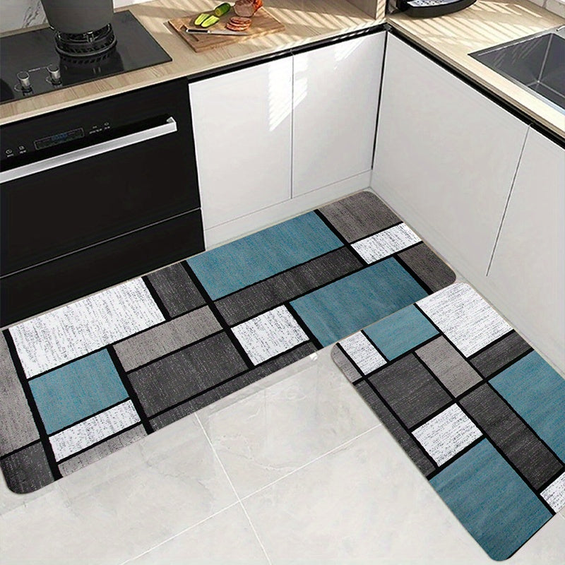 1pc Soft Thickened Kitchen Floor Mat, Non-slip Oil-proof Floor Mat, Waterproof Runner Rug, Dirt-resistant Floor Carpet, Machine Washable, Entrance Doormat, Kitchen Living Room Laundry Bathroom Water-absorbing Floor Mat, Room Chef's Market