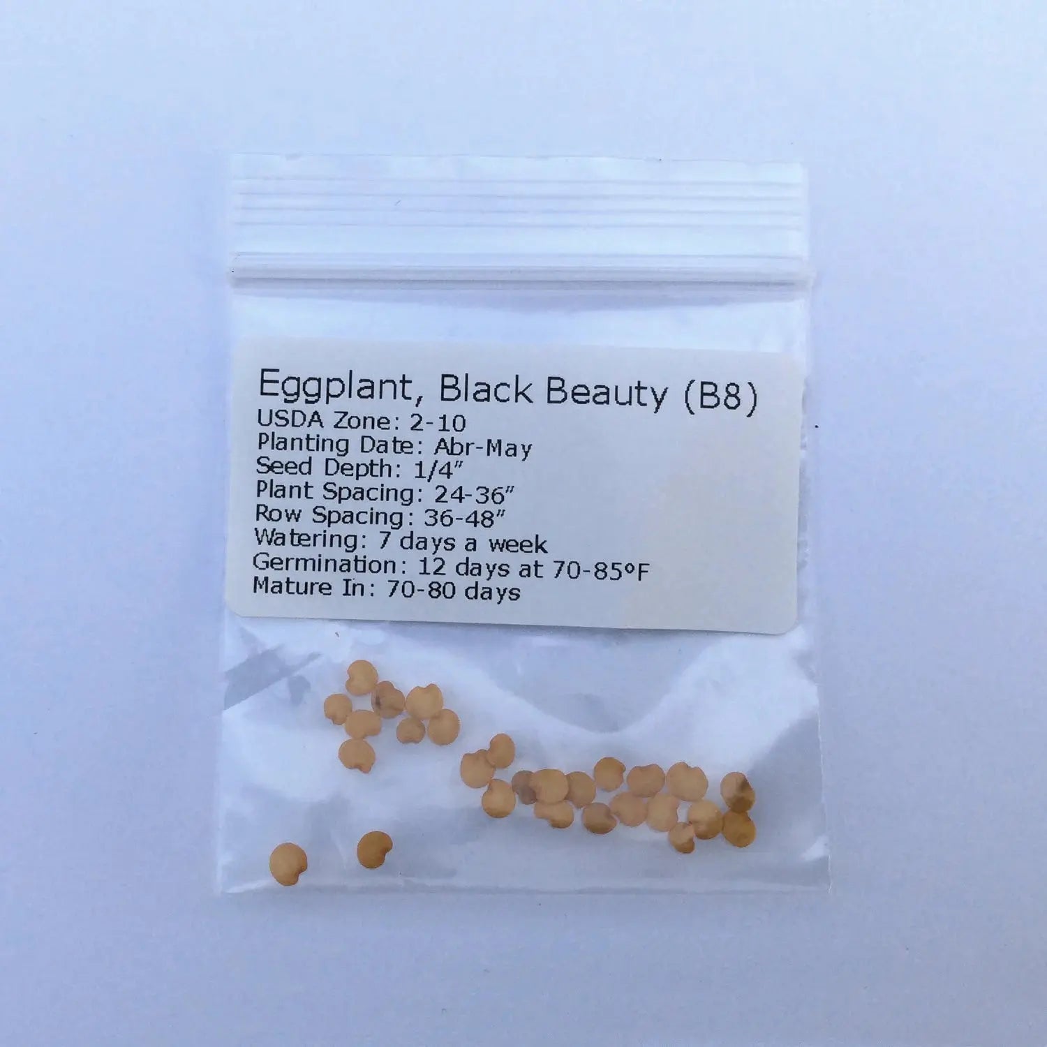 Eggplant Seeds - Organic, Heirloom, Open Pollinated, Non GMO - Grow Indoors, Outdoors, in Pots, Grow Beds, Soil, Hydroponics & Aquaponics