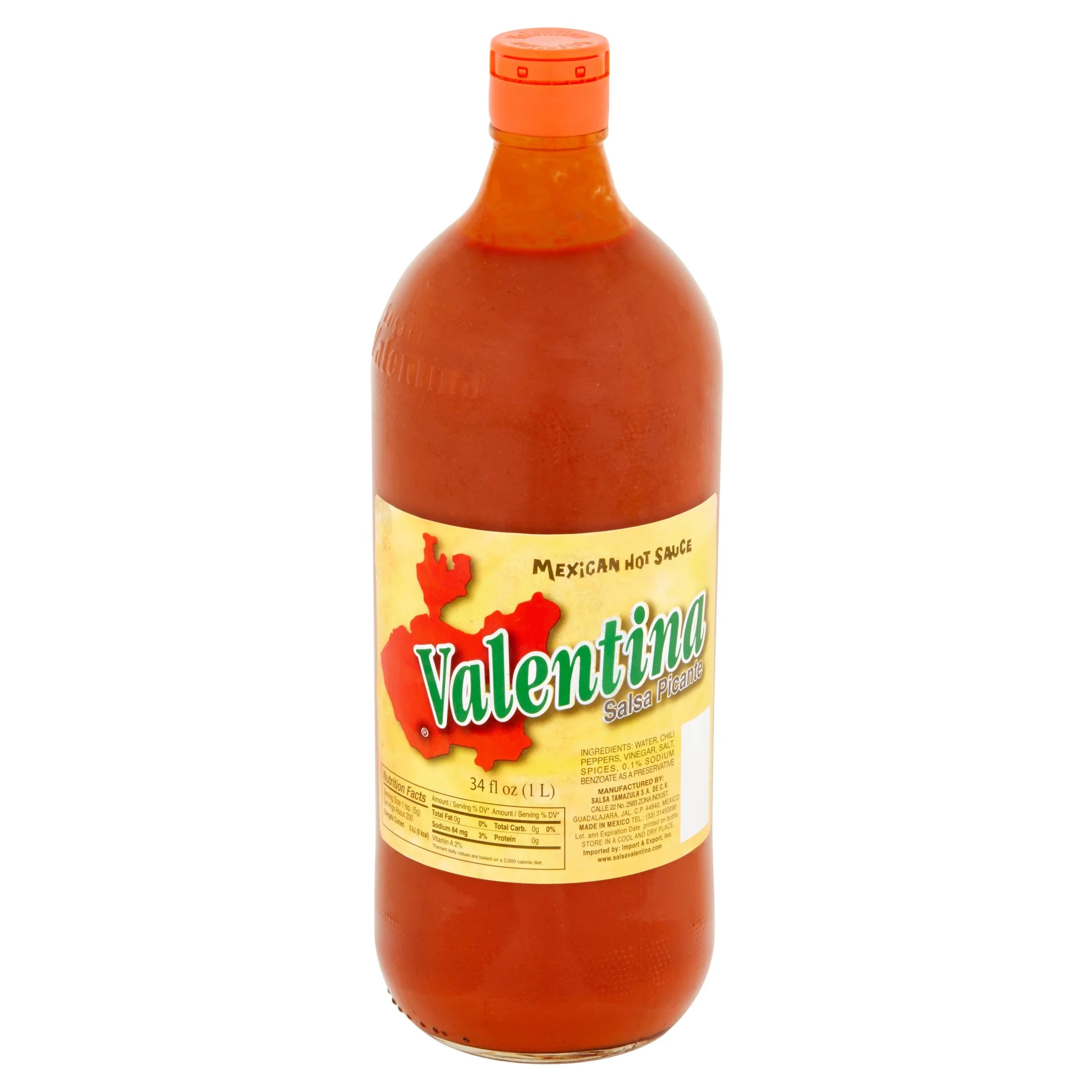 (4 Pack)  Mexican Hot Sauce, 34 Fl Oz
