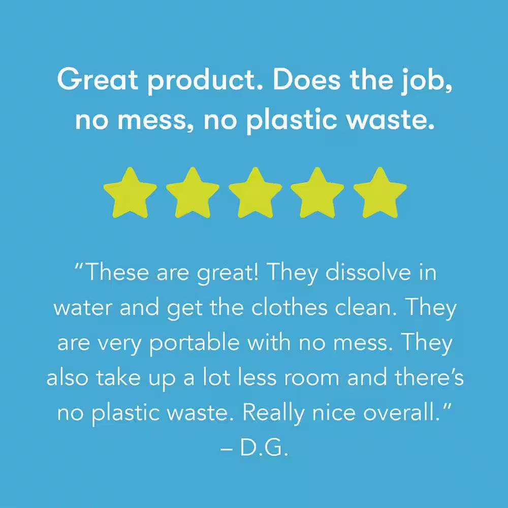 Free and Clear Liquidless Laundry Detergent Sheets,50-Sheets, (10-Pack)