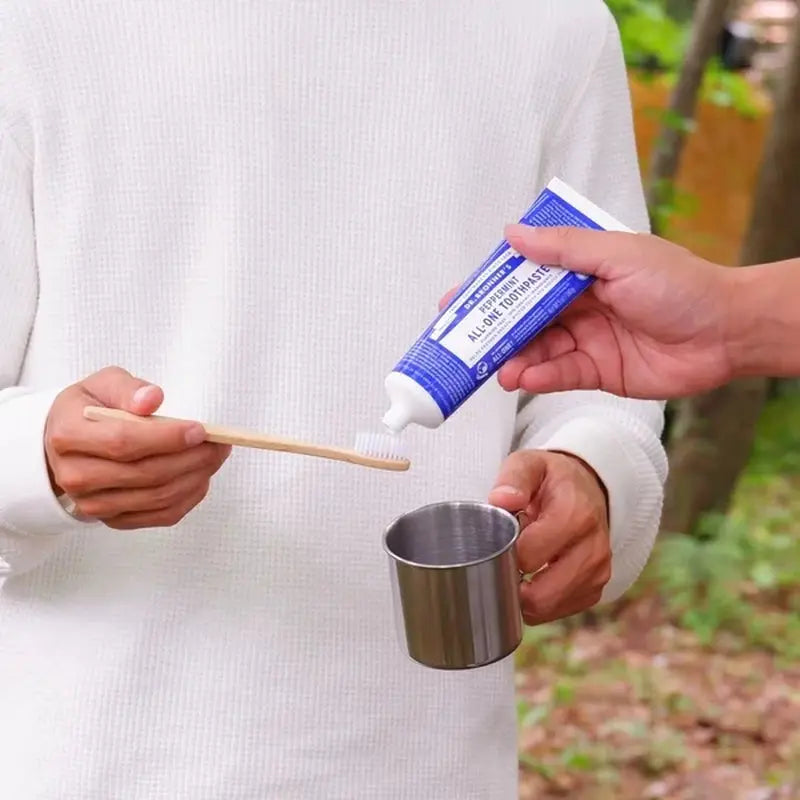 Toothpaste - Peppermint Flavor - 5Oz - Whitening/Natural/70% Organic - All Ages