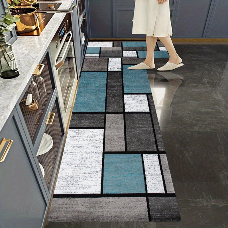 1pc Soft Thickened Kitchen Floor Mat, Non-slip Oil-proof Floor Mat, Waterproof Runner Rug, Dirt-resistant Floor Carpet, Machine Washable, Entrance Doormat, Kitchen Living Room Laundry Bathroom Water-absorbing Floor Mat, Room Chef's Market