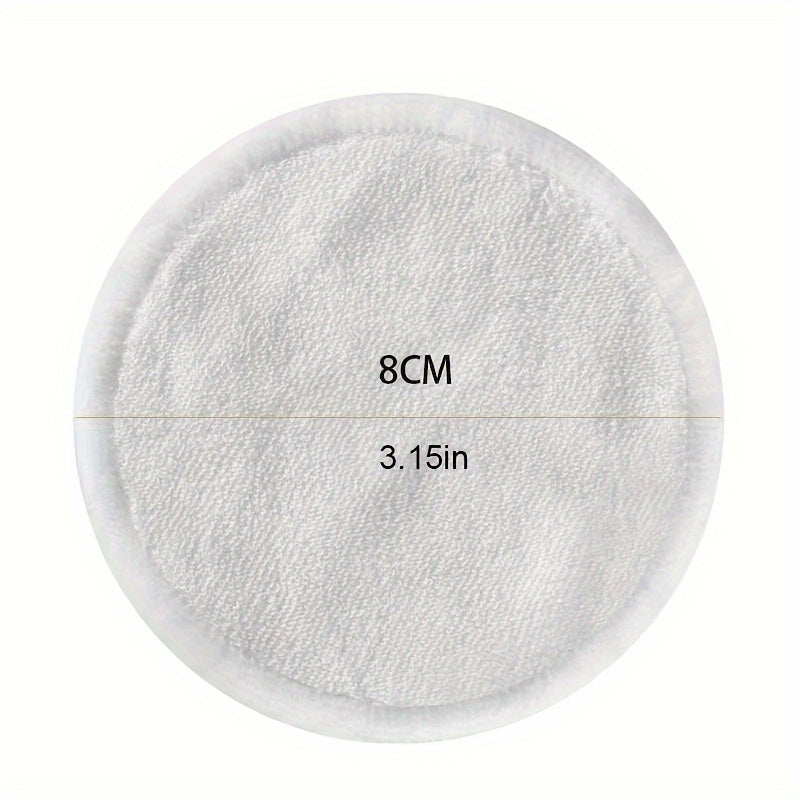 15pcs Sustainable Bamboo Cotton Makeup Remover Pads, Reusable & Washable, Suitable for All Skin Types Chef's Market