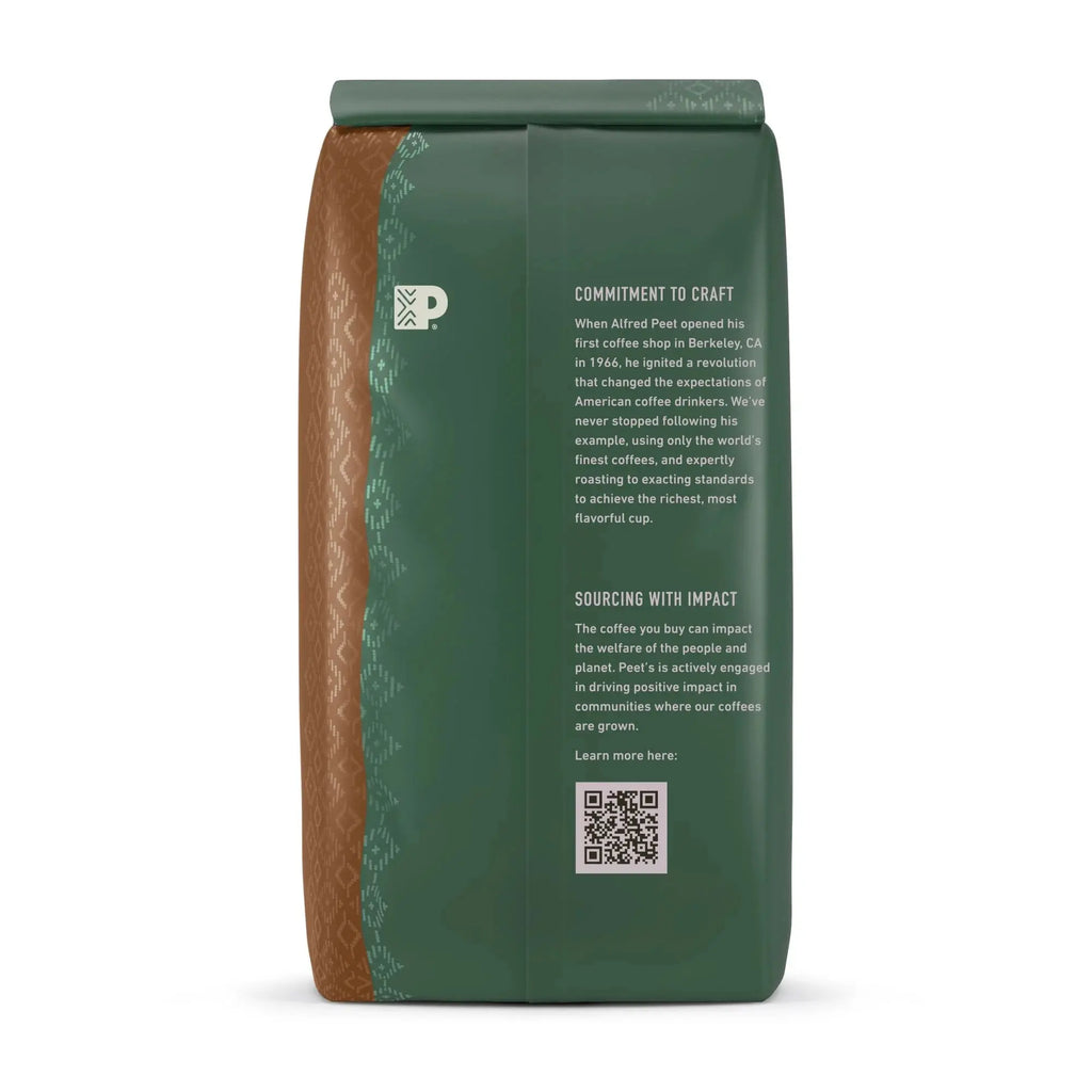 Coffee Organic French Roast Premium Dark Roast Ground Coffee, Arabica, 18 Oz