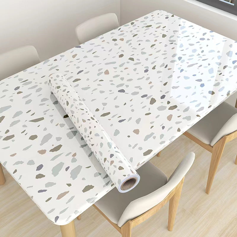 Extra Thick Vinyl Self-Adhesive Wallpaper, Waterproof and Oil Proof, Removable Peel and Stick Wall Stickers for Bathroom and Kitchen, Brick Stone Wood Pattern, Random Matc Chef's Market