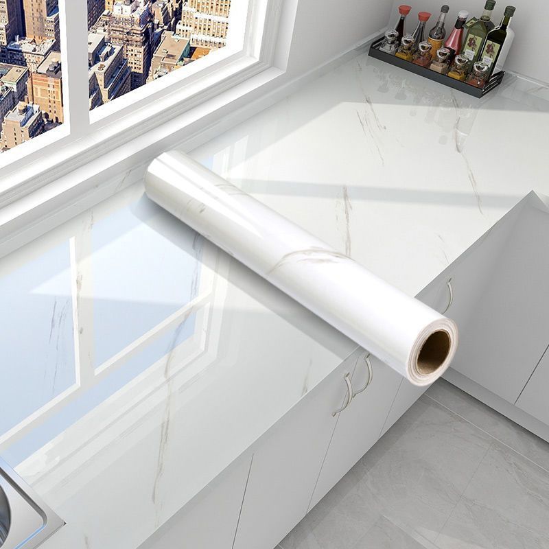 Extra Thick Vinyl Self-Adhesive Wallpaper, Waterproof and Oil Proof, Removable Peel and Stick Wall Stickers for Bathroom and Kitchen, Brick Stone Wood Pattern, Random Matc Chef's Market