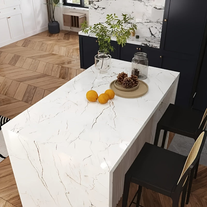 Extra Thick Vinyl Self-Adhesive Wallpaper, Waterproof and Oil Proof, Removable Peel and Stick Wall Stickers for Bathroom and Kitchen, Brick Stone Wood Pattern, Random Matc Chef's Market