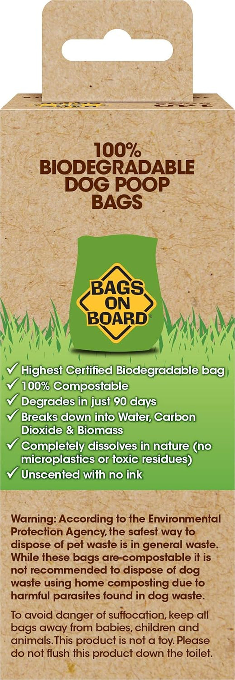 100% Biodegradable & Compostable Dog Poo Bags