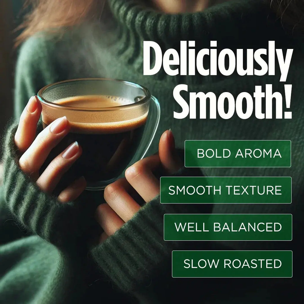 Perfect Low Acid Coffee Grounds, Dark Roast Organic Coffee, 11 Ounces