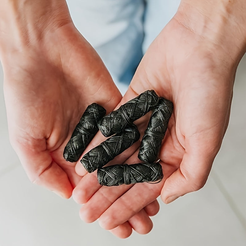 10PCS Ultra-clear Mint Corn Starch Floss Bamboo Charcoal Floss (with 1 Zero Waste Glass Bottle) 10PCS Corn Starch Floss Bamboo Charcoal Floss Replacement, Effectively Removes Plaque, Protects Teeth and Gums, Anti-tear, Thorou Chef's Market