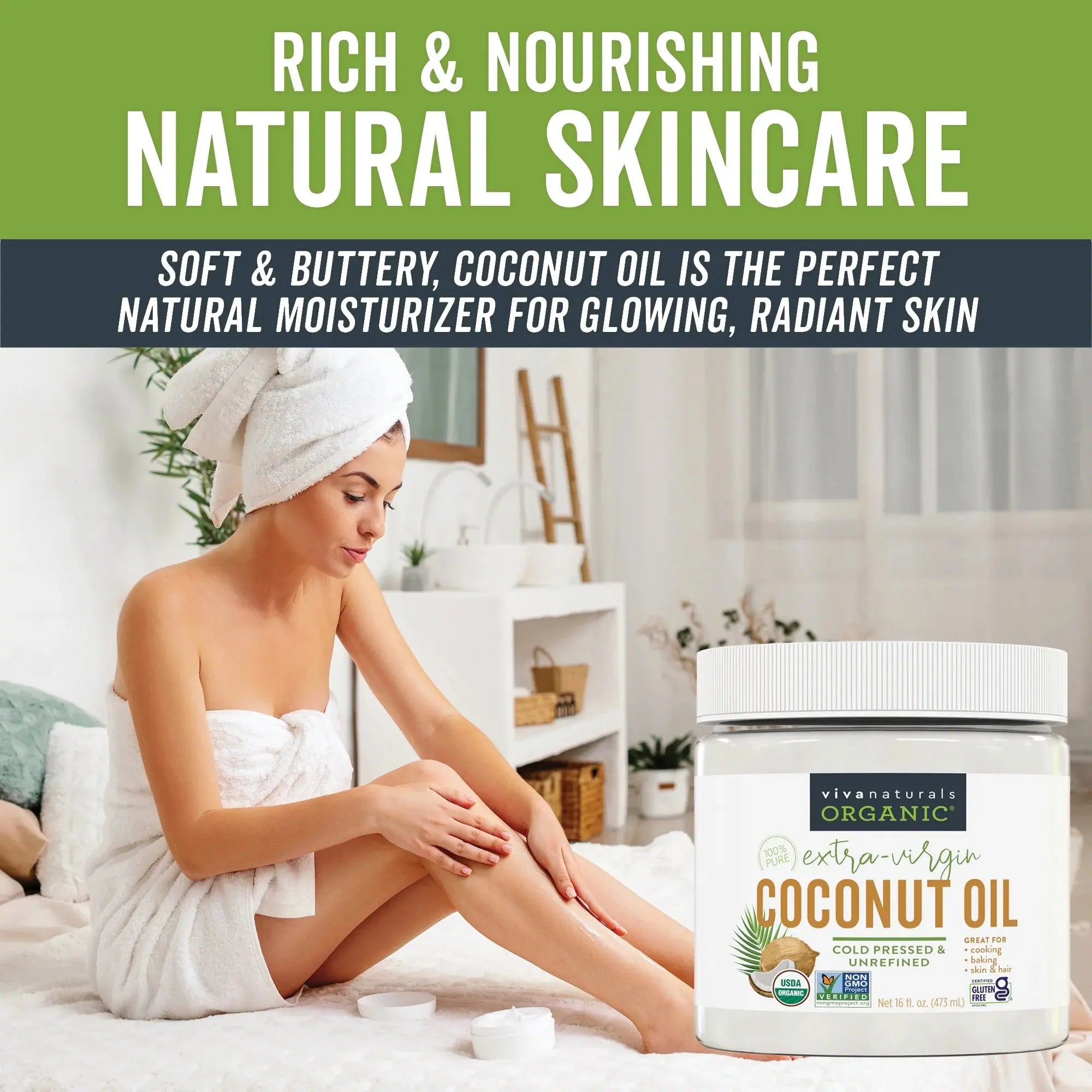 Organic Extra-Virgin Coconut Oil, 16 Fl Oz