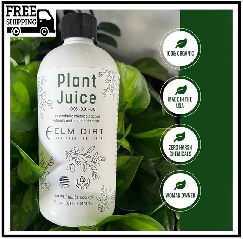 Elm Dirt Plant Juice Organic Fertilizer for All Plants - Indoor or Outdoor (1 Bo