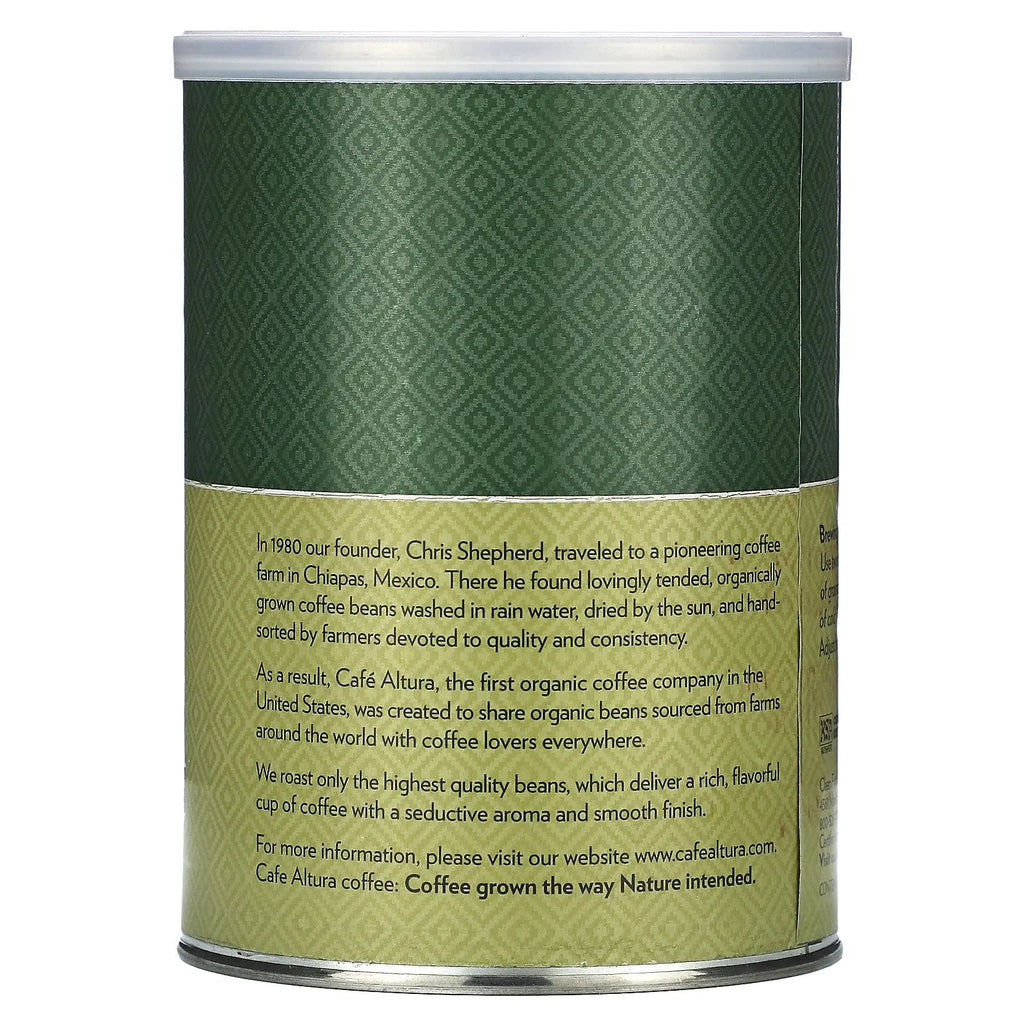 Cafe Altura Organic Coffee House Blend 12 Oz 339 G Kosher, Organic