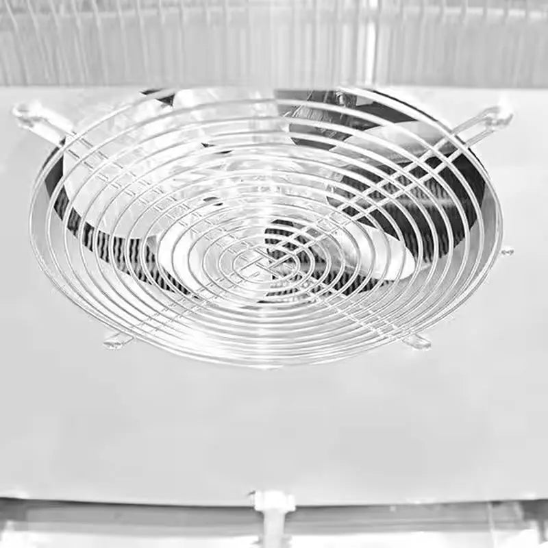 81 In. W 72 Cu. Ft. Three Door Commercial Reach in Upright Refrigerator in Stainless Steel