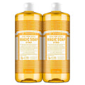Magic Soap-Pure-Castile Liquid Soap (Citrus, 32Oz, 2-Pack)-Regenerative Organic Certified Oils, 18-In-1 Uses: Body, Hair, Laundry, Pets & Dishes, Concentrated, Vegan, Non-Gmo