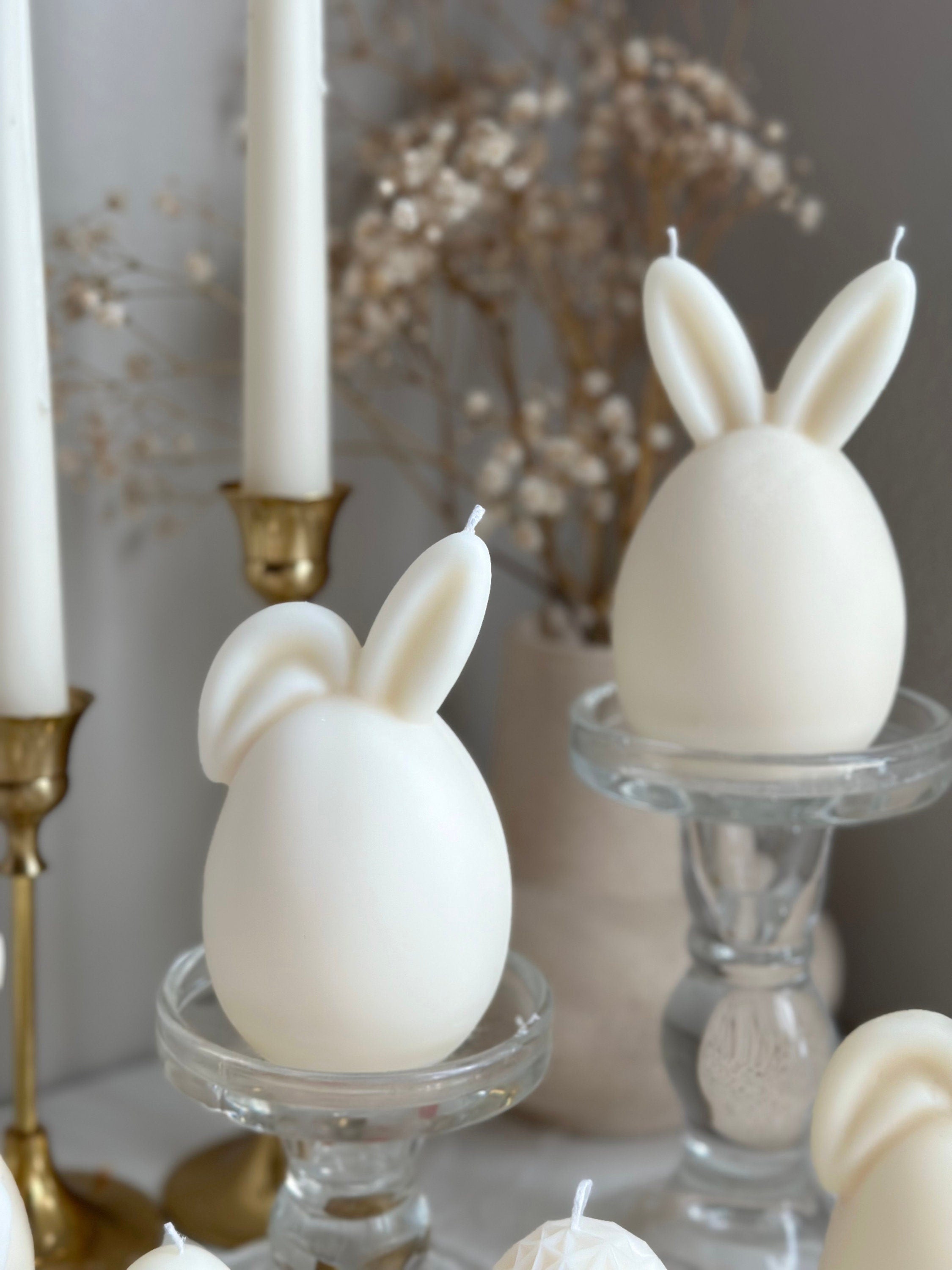 Handmade Easter Bunny Soy Wax Candle Collection, Vegan Spring Home Decor, Gift Set