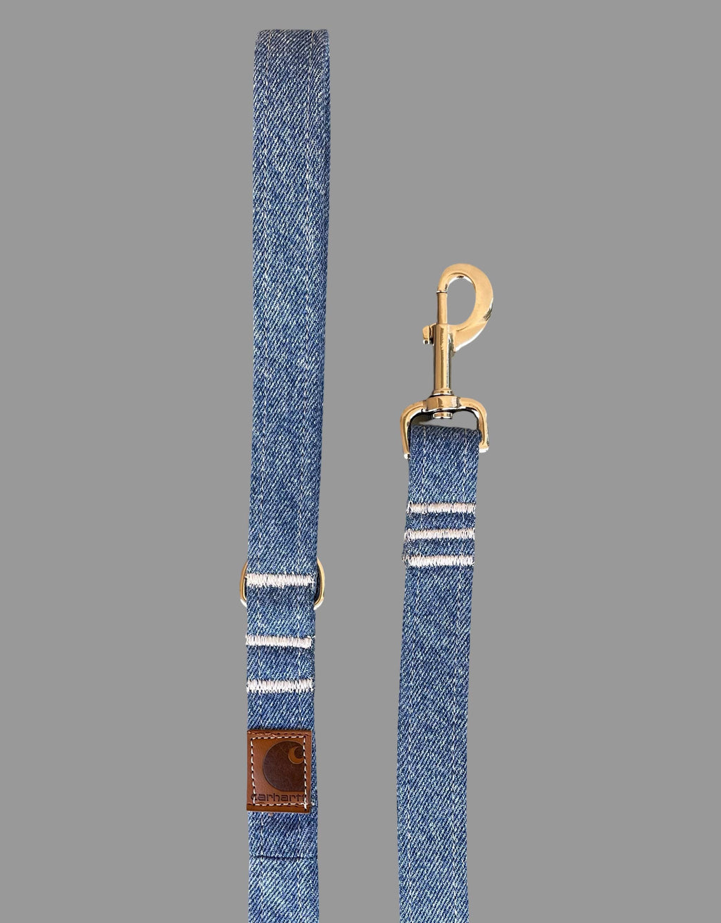 Handmade Carhartt Denim Dog Leash – Upcycled Denim, Sustainable, Durable & Unique Pet Accessory